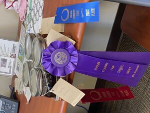 Ribbons won at local fair